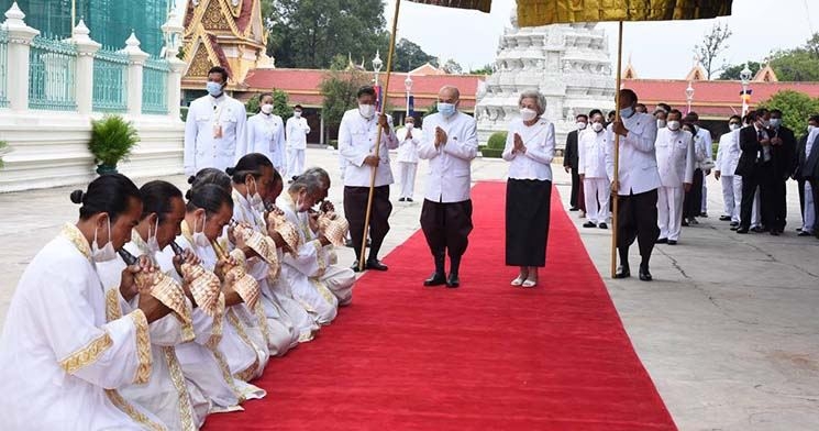 cérémonie anniversaire mort du roi père du cambodge