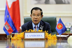 Archives - Le Premier ministre cambodgien Hun Sen - SOVANNARA / XINHUA NEWS / CONTACTOPHOTO