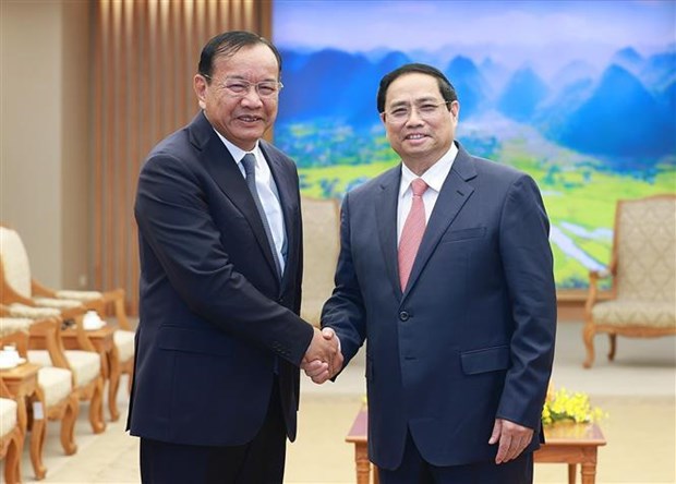 Le PM Pham Minh Chinh salue les relations d’amitie et de cooperation integrale Vietnam-Cambodge hinh anh 1
