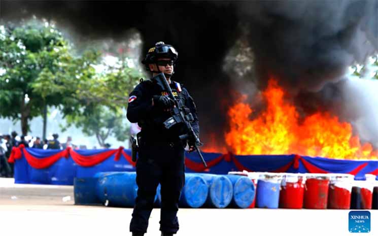 , 9 034 suspects liés au trafic de drogue arrêtés en six mois au Cambodge