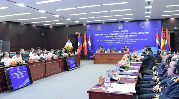 Le Vietnam, le Laos et le Cambodge cherchent a renforcer leur cooperation en matiere d'audit hinh anh 1