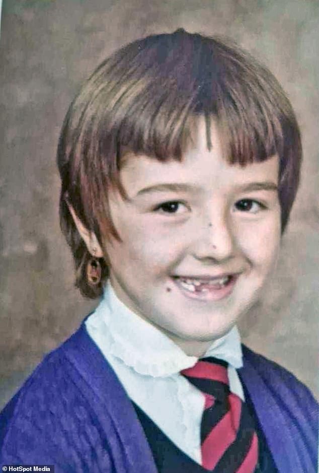The horrific sexual assaults began to happen when Suzi was seven and her mother left Martin to babysit (Suzi pictured aged nine)