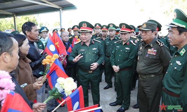 Controler les preparatifs du premier echange d’amitie de la defense frontaliere Vietnam-Laos-Cambodge hinh anh 1