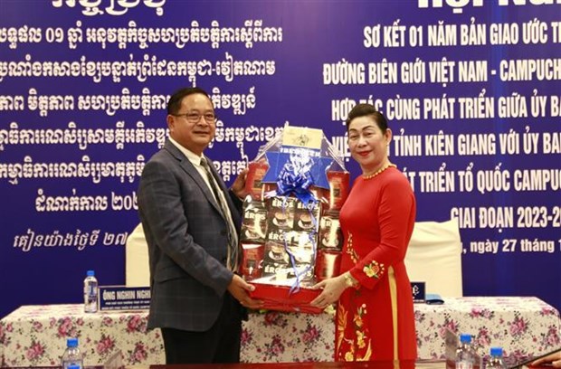 Kien Giang et Kep (Cambodge) renforcent leur cooperation dans la gestion des frontieres hinh anh 1