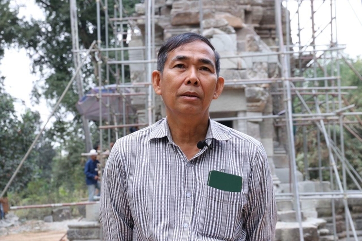 Mao Sokny, architecte au Département de la conservation des monuments et de l'archéologie préventive de l'APSARA