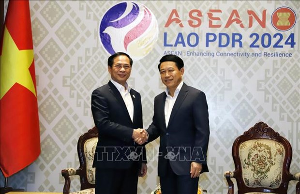 Vietnam et Cambodge soutiennent le Laos pour le succes de sa presidence de l'ASEAN en 2024 hinh anh 1