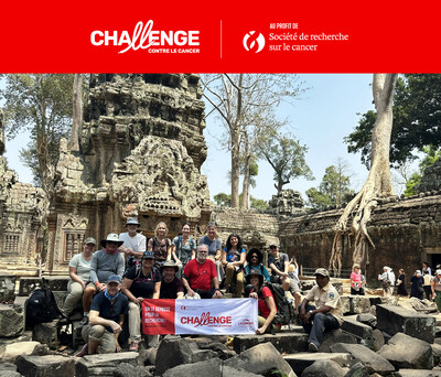 André Robitaille complète son 2e Challenge contre le cancer au Cambodge (Groupe CNW/Société de recherche sur le cancer)